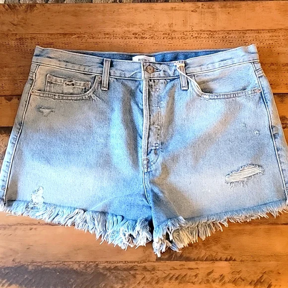 NWT PISTOLA NOVA HIGH RISE JEAN SHORTS Sz 32 - Picture 2 of 7
